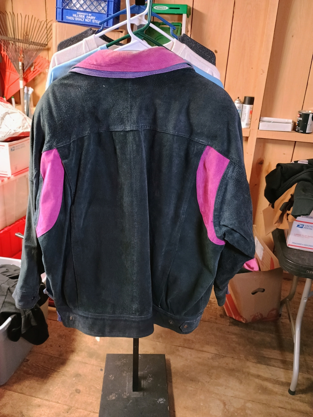 Avanti Striped Blazer in Teal, Purple & Magenta Bin 4 - Picture 2 of 5